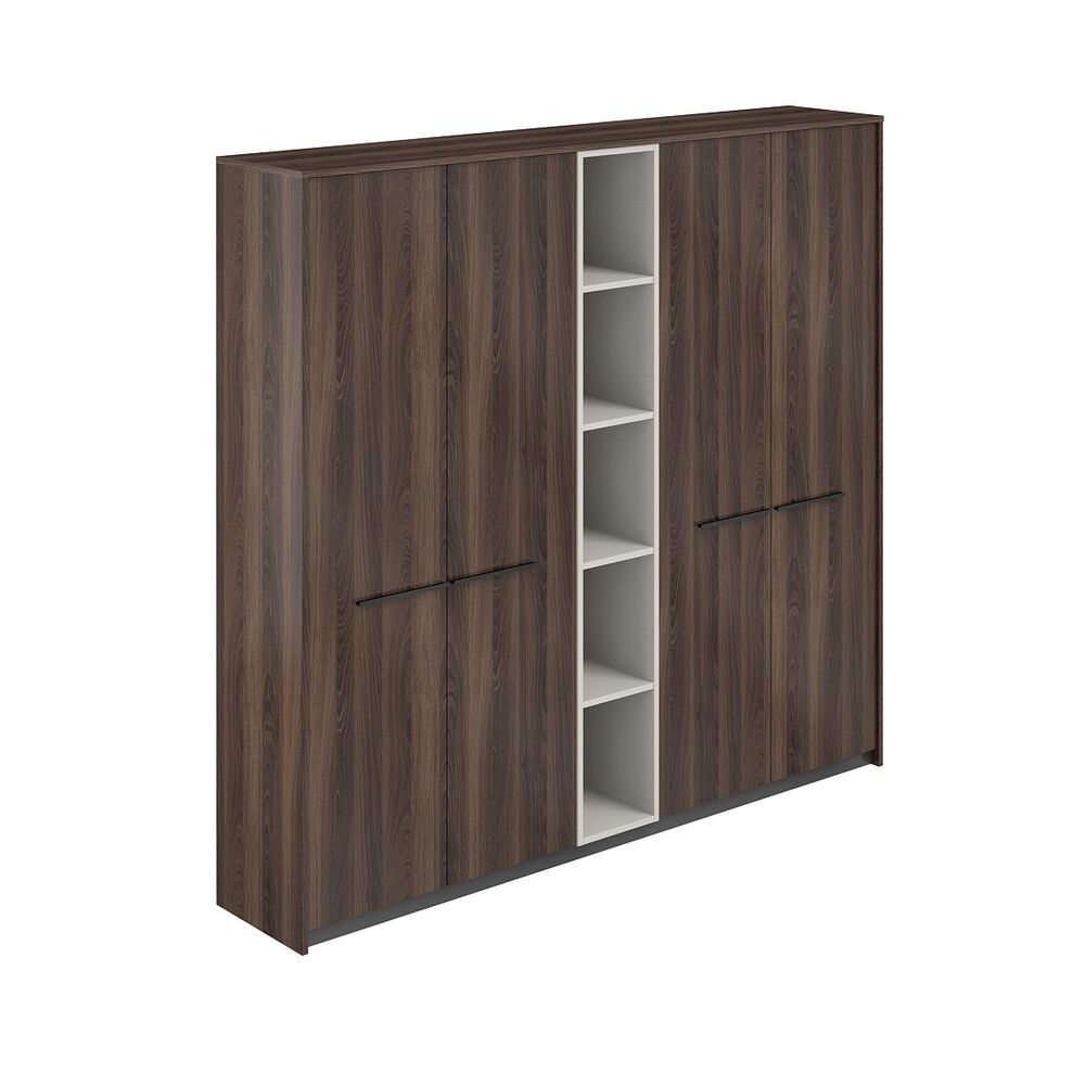 Шкаф высокий (для одежды) (2 шт) со стеллажом