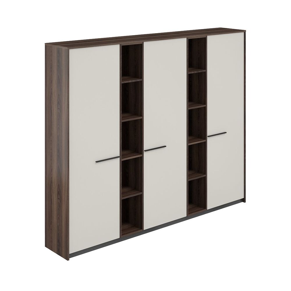 Шкаф высокий узкий (для одежды) (3 шт) с 2-мя стеллажами