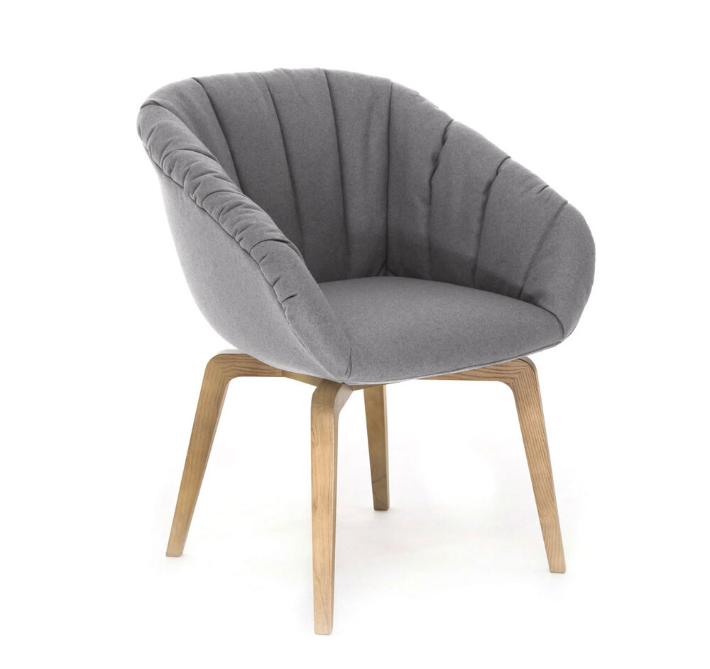 ALMA W SOFT Кресло посетителя, дер