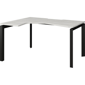 Стол эргономичный левый на металлокаркасе