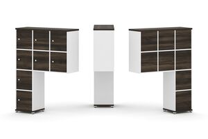 Надставка высокая + (Задняя стенка 8 шт) + (Распашной фасад - 8 шт)