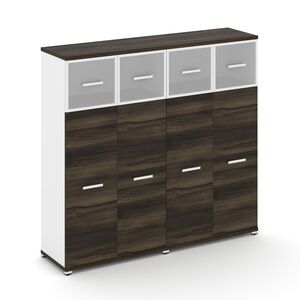 Шкаф две широкие секции, 4 ниши