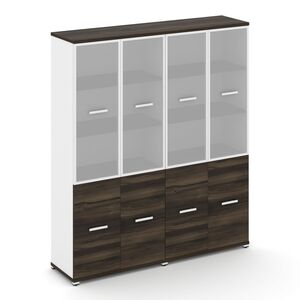 Шкаф две широкие секции, 5 ниш