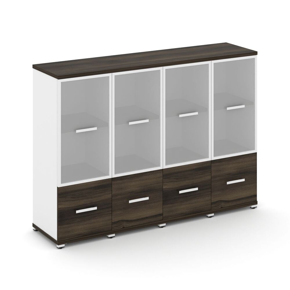 Шкаф четыре узкие секции, 3 ниши