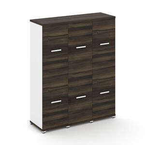 Шкаф три узкие секции, 4 ниши