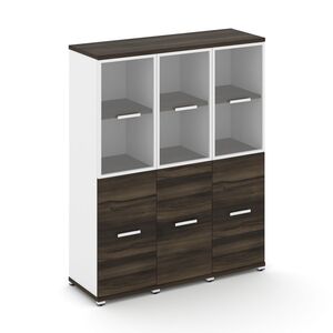 Шкаф три узкие секции, 4 ниши