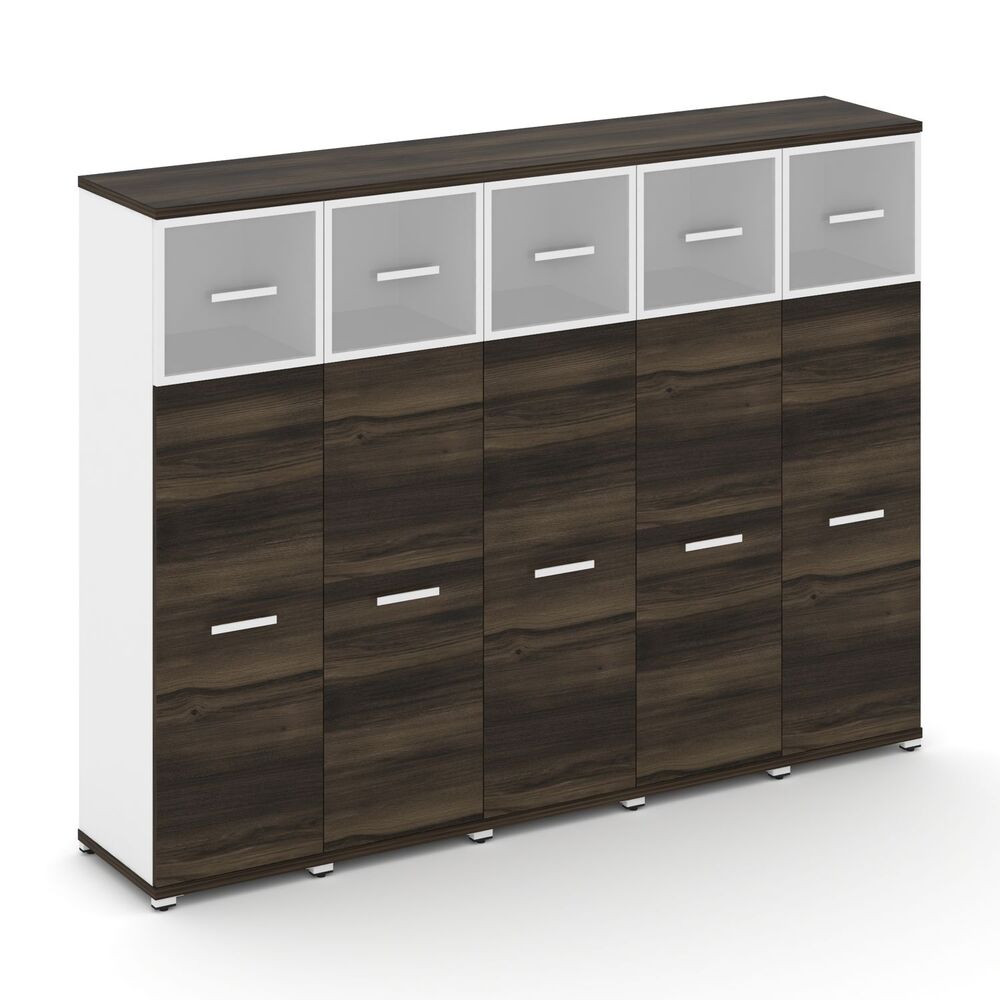 Шкаф пять узких секций, 4 ниши