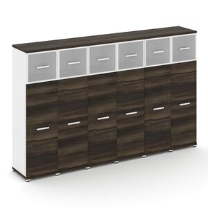 Шкаф шесть узких секций, 4 ниши