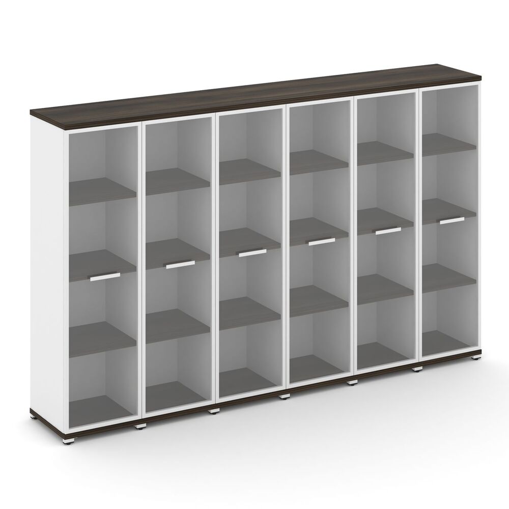 Шкаф шесть узких секций, 4 ниши