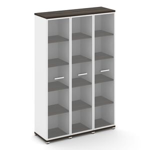 Шкаф три узкие секции, 5 ниш