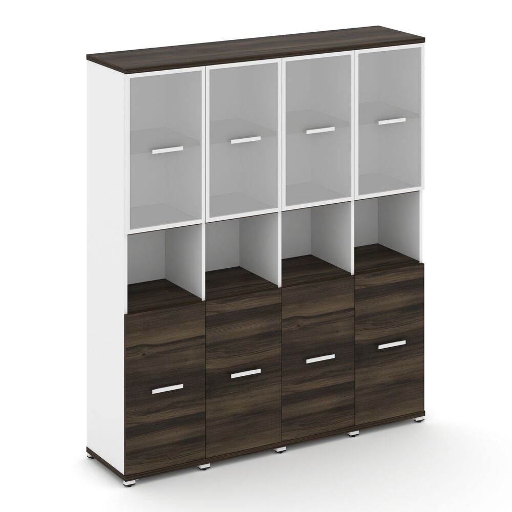 Шкаф четыре узкие секции, 5 ниш