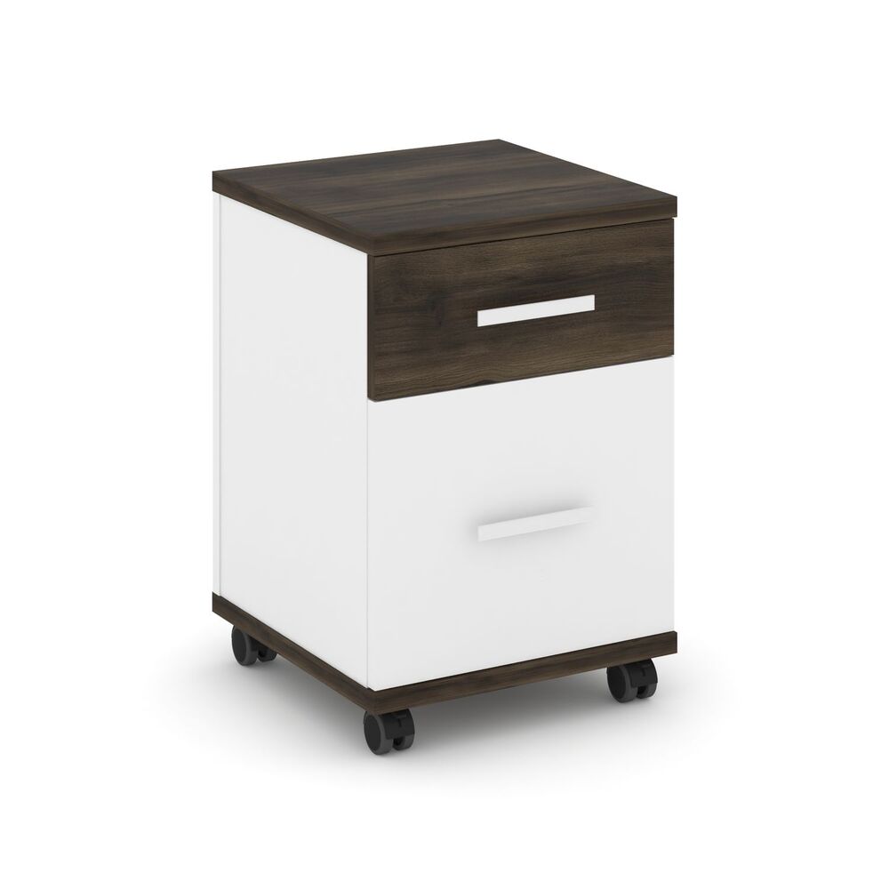 Тумба мобильная 1 ящик + 1 распашной фасад