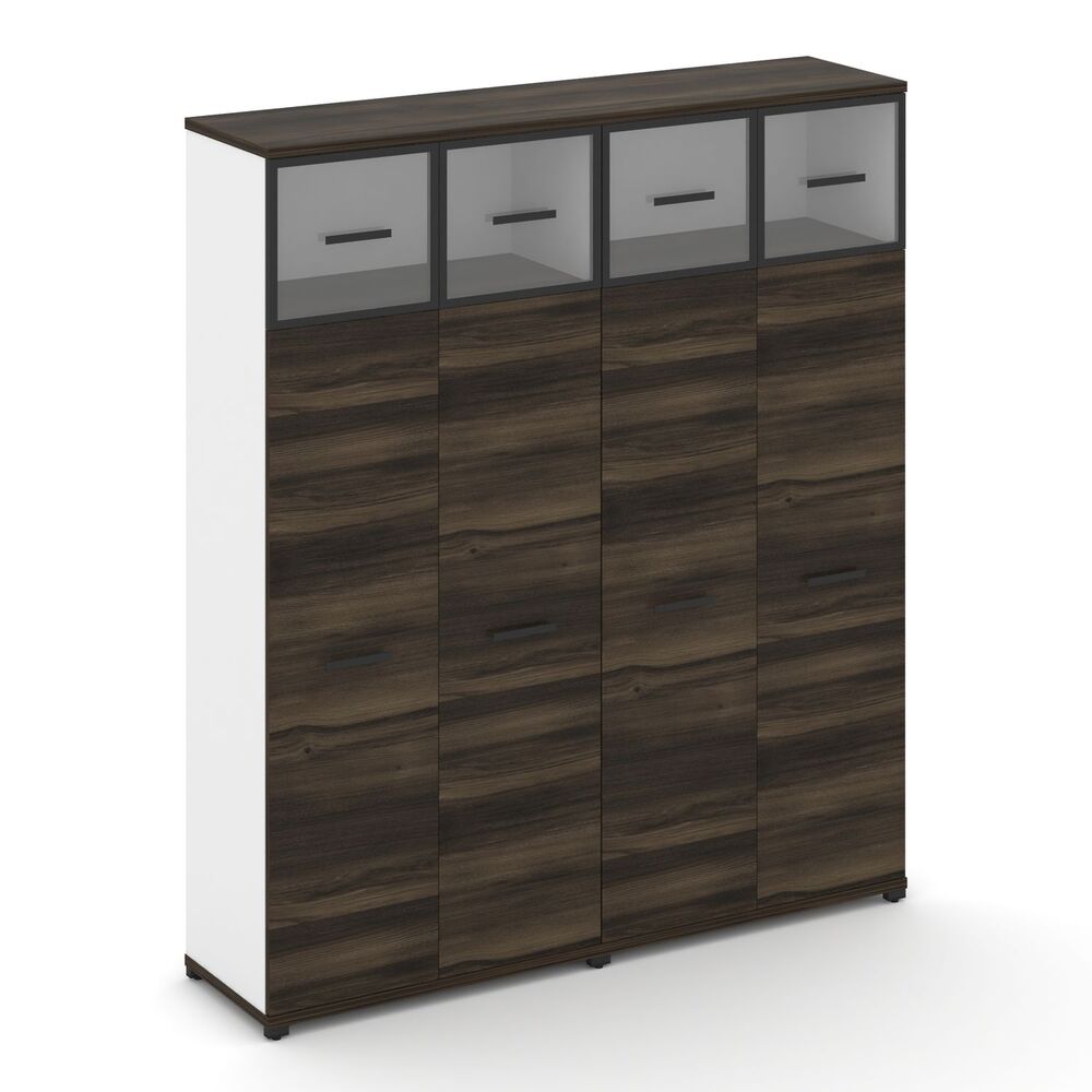 Шкаф две широкие секции, 5 ниш