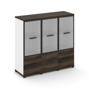 Шкаф три узкие секции, 3 ниши