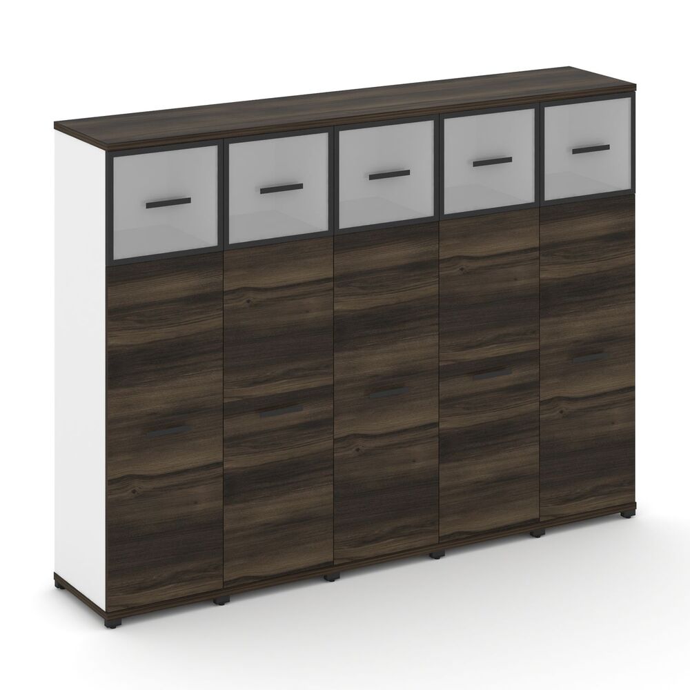 Шкаф пять узких секций, 4 ниши