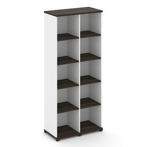 Стеллаж две узкие секции, 5 ниш