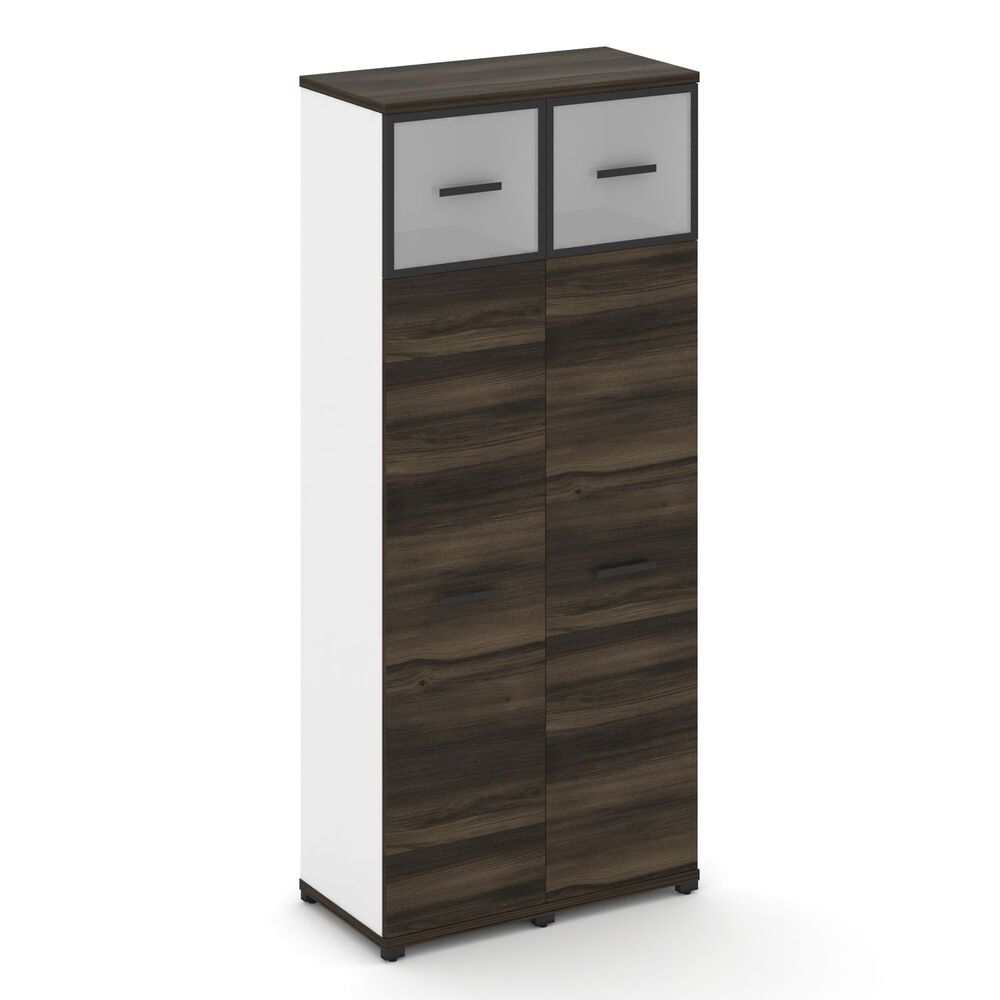 Шкаф две узкие секции, 5 ниш