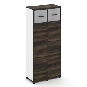 Шкаф две узкие секции, 5 ниш