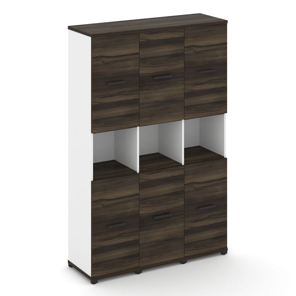 Шкаф три узкие секции, 5 ниш