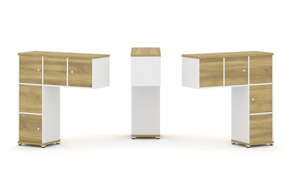 Надставка низкая + (Задняя стенка - 5 шт) + (Распашной фасад - 5 шт)