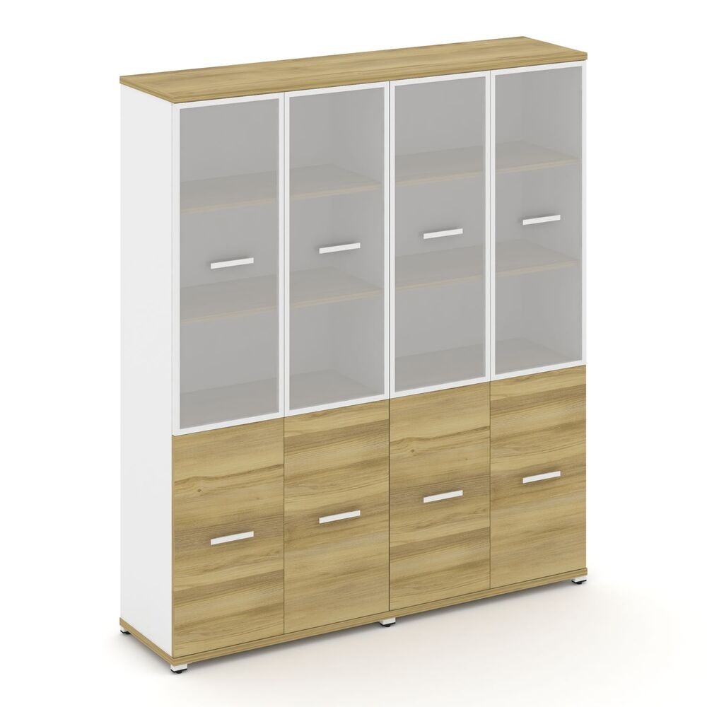 Шкаф две широкие секции, 5 ниш