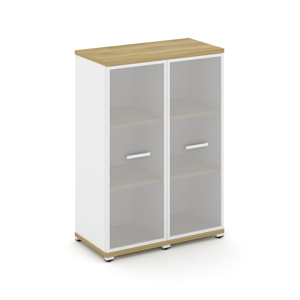 Шкаф две узкие секции, 3 ниши