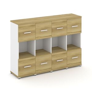 Шкаф четыре узкие секции, 3 ниши