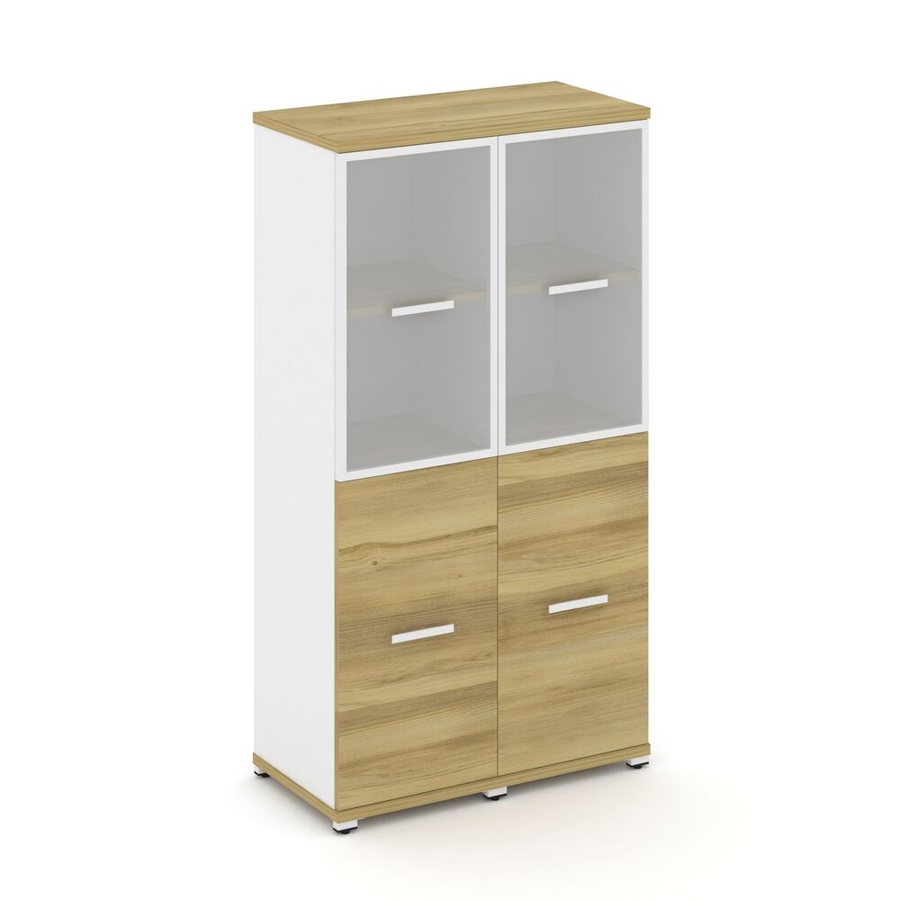 Шкаф две узкие секции, 4 ниши