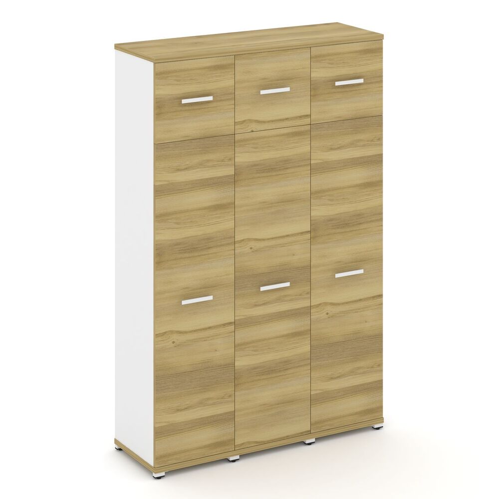 Шкаф три узкие секции, 5 ниш