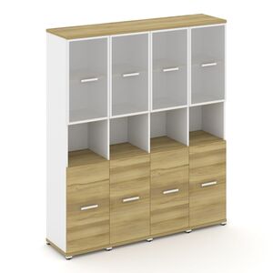 Шкаф четыре узкие секции, 5 ниш