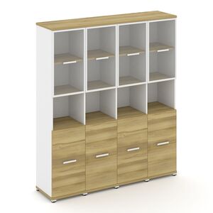 Шкаф четыре узкие секции, 5 ниш