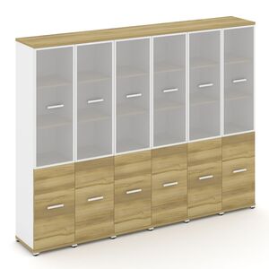 Шкаф шесть узких секций, 5 ниш