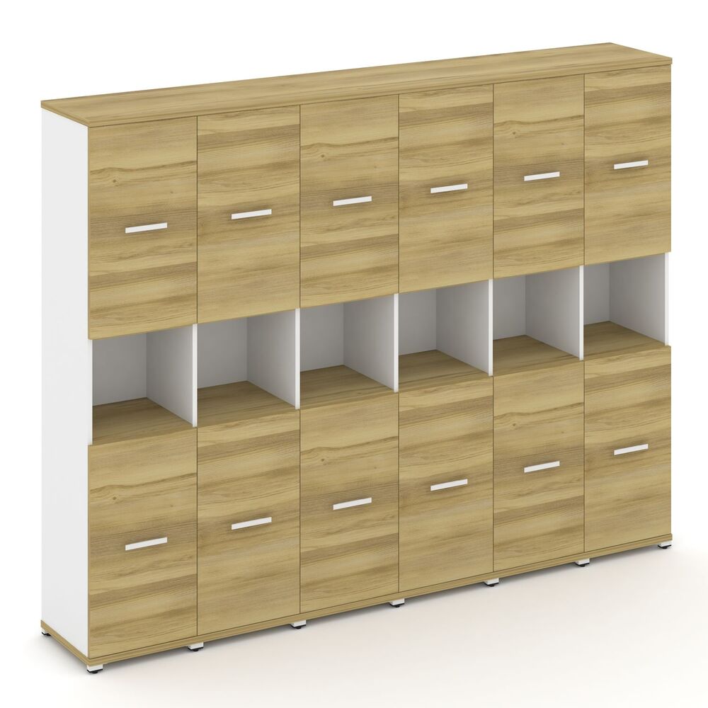 Шкаф шесть узких секций, 5 ниш