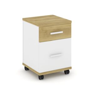 Тумба мобильная 1 ящик + 1 распашной фасад