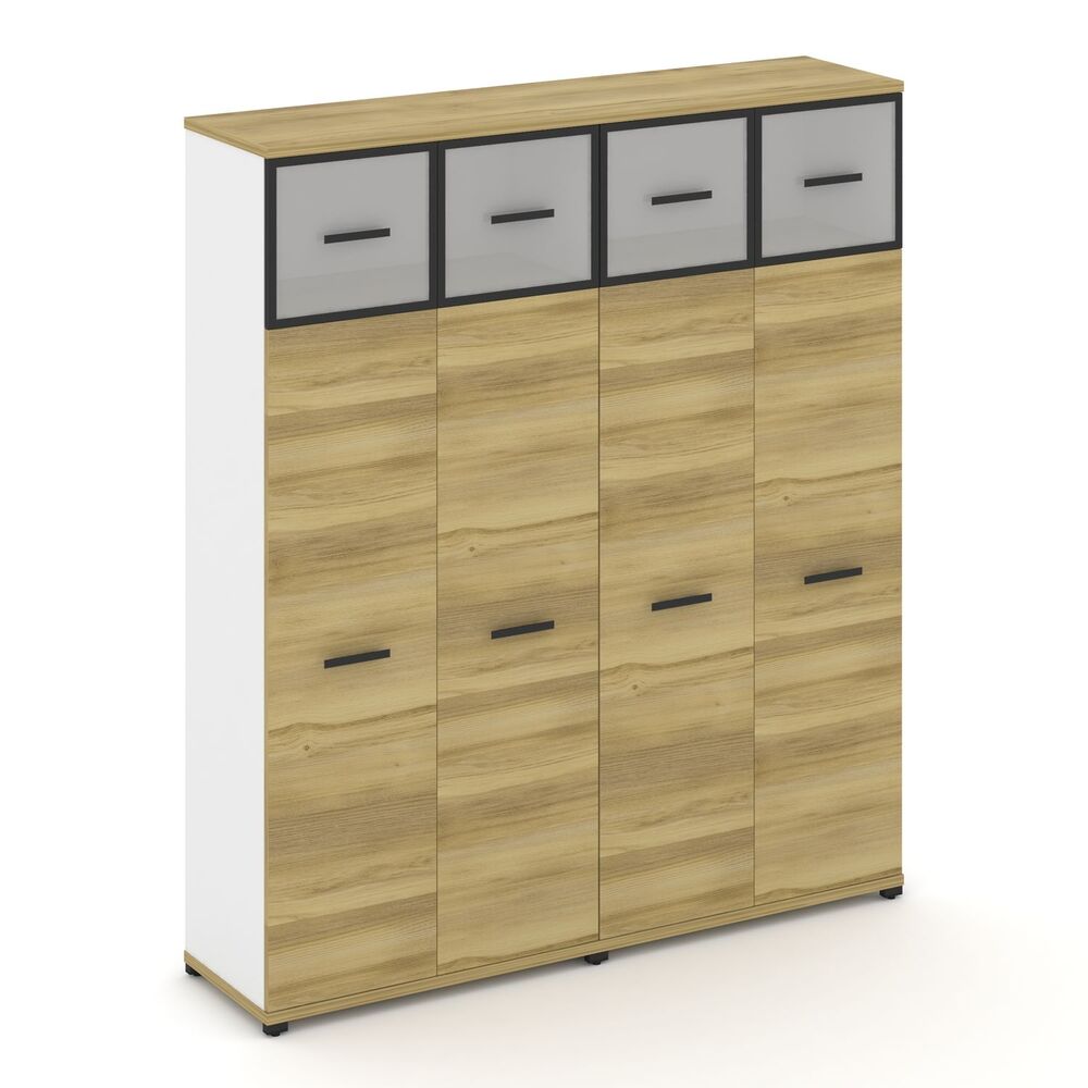 Шкаф две широкие секции, 5 ниш