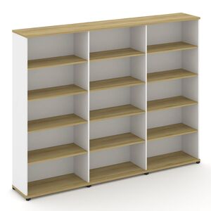 Стеллаж три широкие секции, 5 ниш