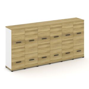 Шкаф шесть узких секций, 3 ниши