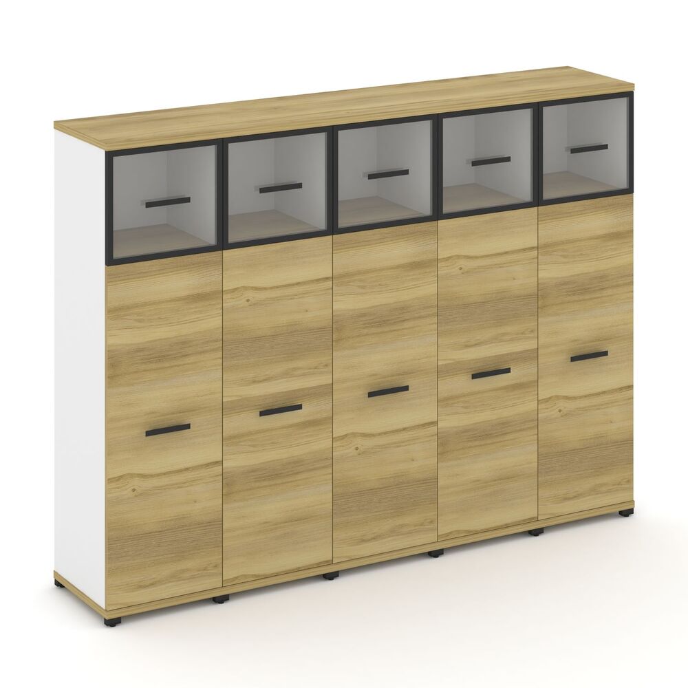 Шкаф пять узких секций, 4 ниши