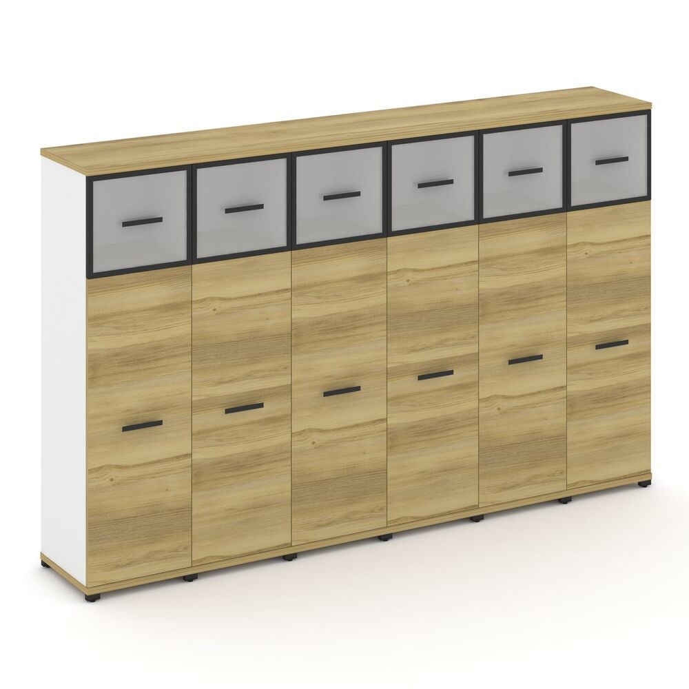 Шкаф шесть узких секций, 4 ниши