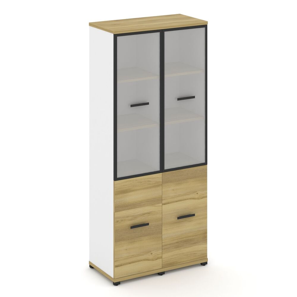 Шкаф две узкие секции, 5 ниш