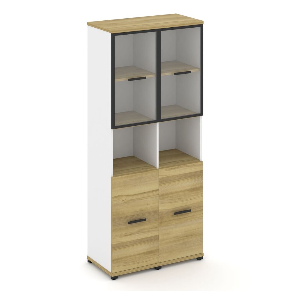 Шкаф две узкие секции, 5 ниш