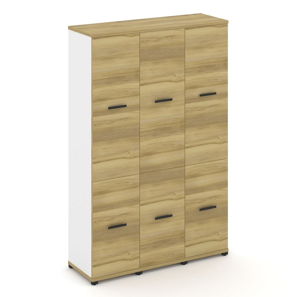 Шкаф три узкие секции, 5 ниш