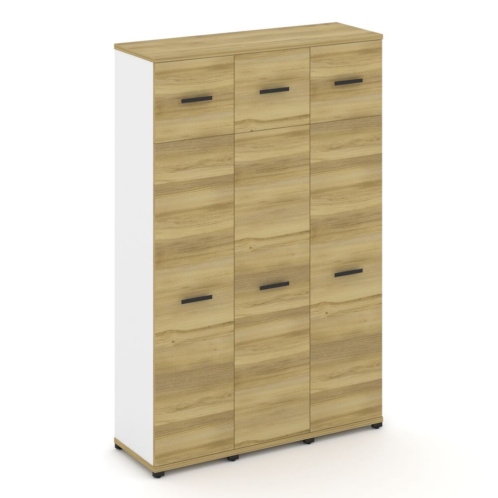 Шкаф три узкие секции, 5 ниш