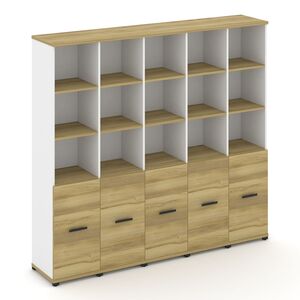 Шкаф пять узких секций, 5 ниш