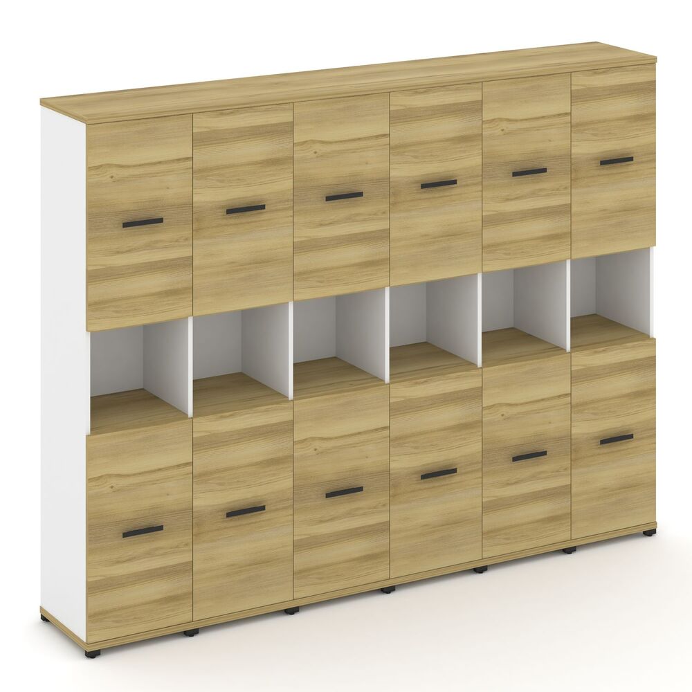 Шкаф шесть узких секций, 5 ниш