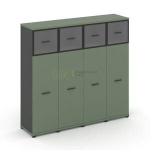 Шкаф четыре узкие секции, 4 ниши