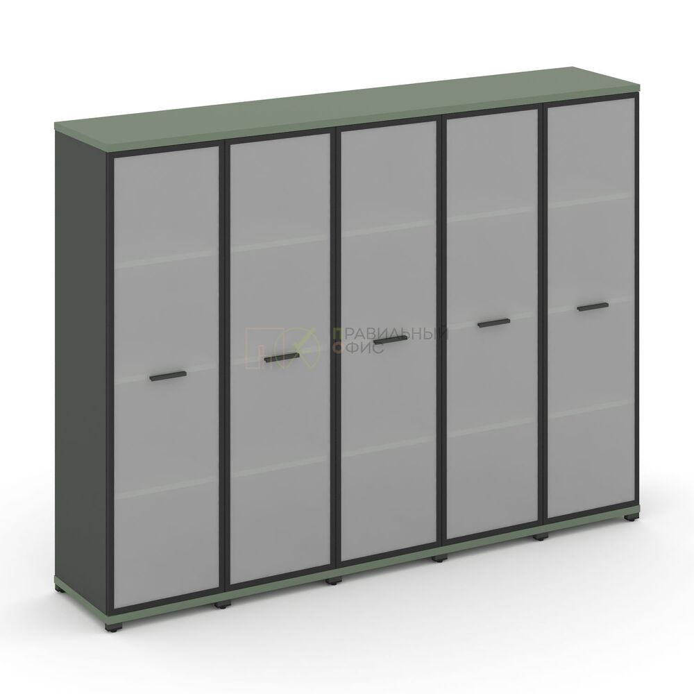 Шкаф пять узких секций, 4 ниши