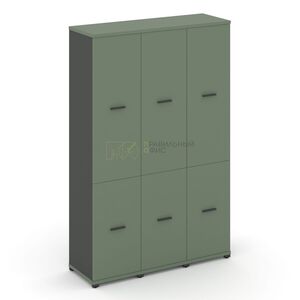 Шкаф три узкие секции, 5 ниш