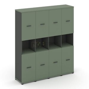 Шкаф четыре узкие секции, 5 ниш