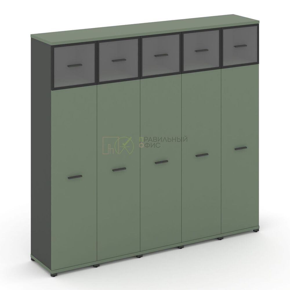 Шкаф пять узких секций, 5 ниш